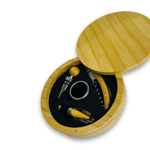 Kit Acessórios Vinho Aço Inox