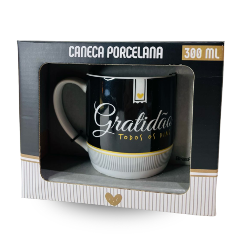 Caneca Porcelana Urban - Gratidão Todos Os Dias