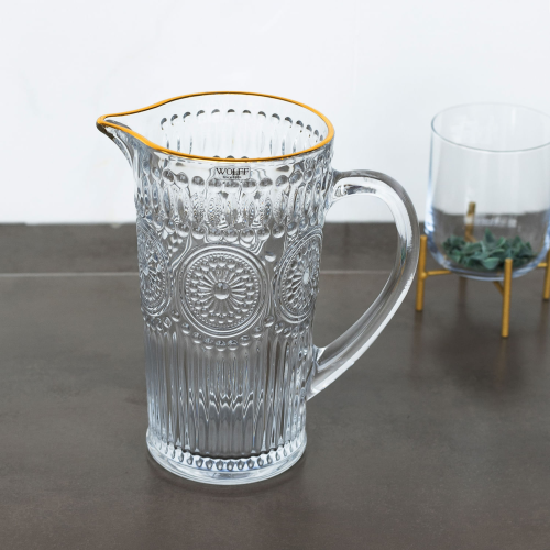 Jarra Com Fio de Ouro Mandala