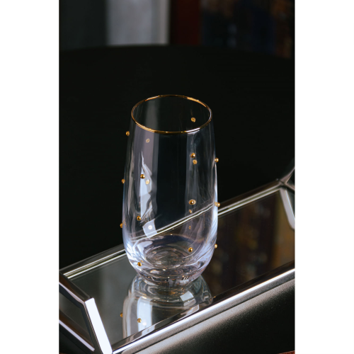 Par de Copos Balls Fio de Ouro