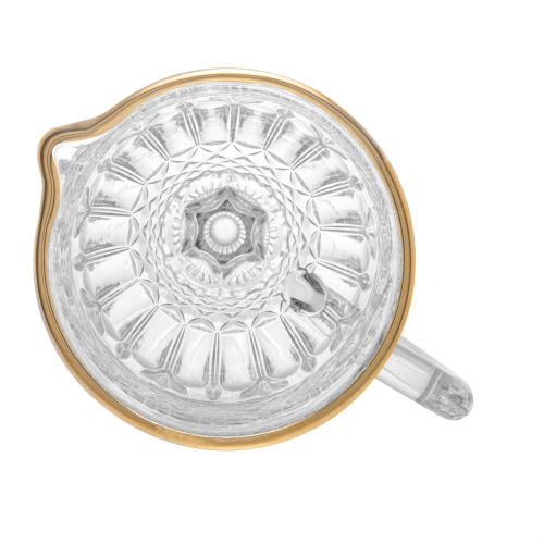 Jarra Vidro Com Fio Dourado Linha Brand