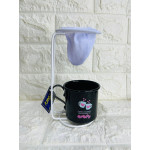 Mini Coador de Pano Com Xícara