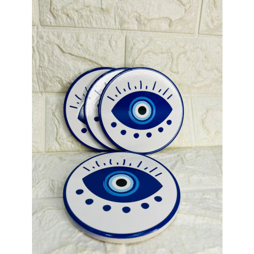 Conjunto 4 Porta Copos Olho Grego