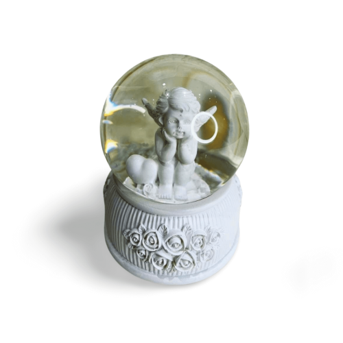 Globo de Neve Anjo Glitter