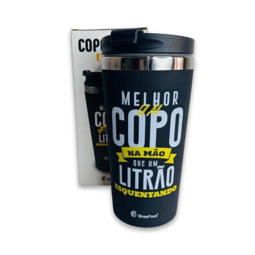 Copo Térmico Emborrachado - Copo Na Mão