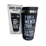 Copo Térmico Emborrachado - O Que A Mente Imaginar