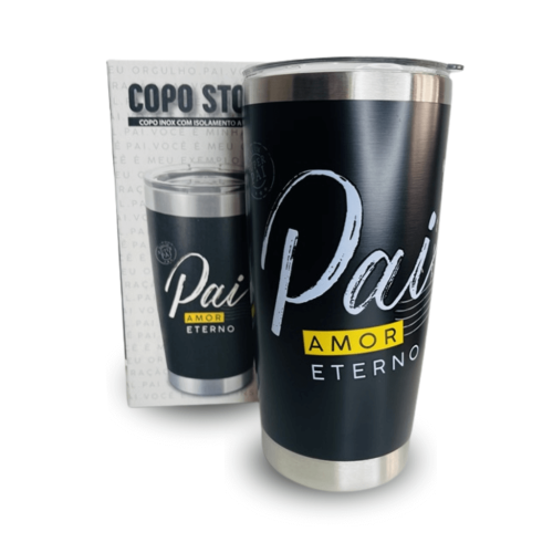 COPO TÉRMICO STONE - PAI AMOR ETERNO