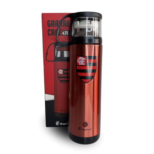 Garrafa Térmica Com Caneca G - Flamengo