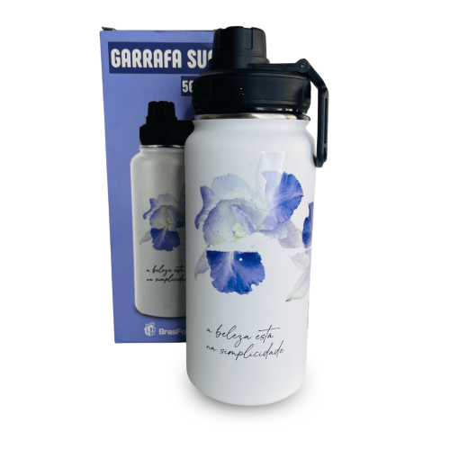 GARRAFA TÉRMICA SUN 500ML - ORQUÍDEA