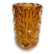 Vaso Decoração Vidro Cristal (Laranja)