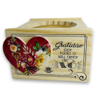 Suporte Para Vaso Com Aplique, Gratidão Por Todo O Seu Amor