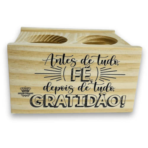 Suporte Para Vaso Com Aplique, Antes de Tudo Fé