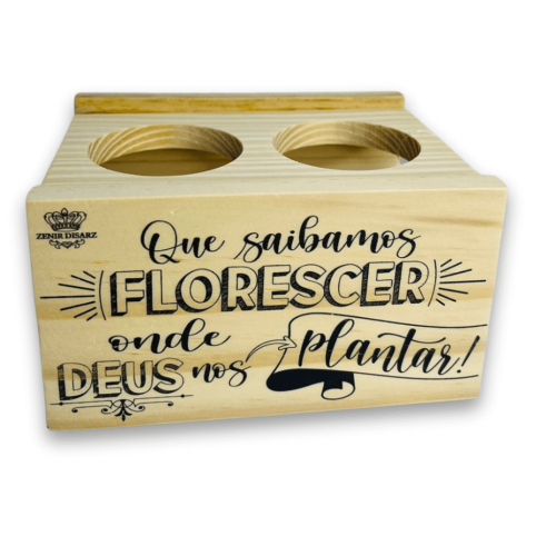 Suporte Para 2 Vasos, Que Saibamos Florescer