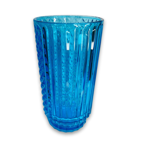 Vaso Decoração Vidro (Azul)