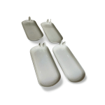 Conjunto 4 Petisqueiras Porcelana Birds 16X7X3,5Cm