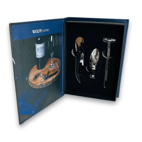 KIT PARA VINHO 3PC DE AÇO INOX
