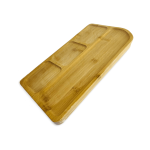 Petisqueira Com 4 Divisórias de Bambu