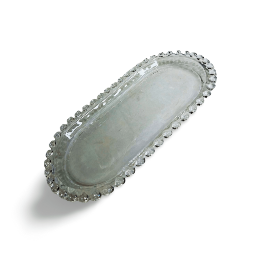 TRAVESSA OVAL DE CRISTAL DE CHUMBO CORAÇÃO