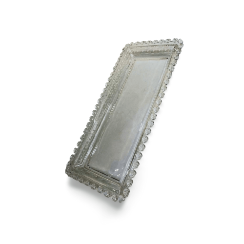 TRAVESSA RETANGULAR DE CRISTAL DE CHUMBO CORAÇÃO