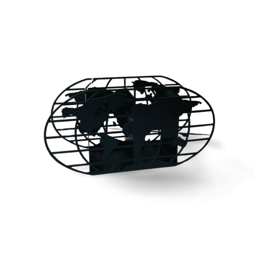 Suporte de Aço Mapa Mundi Grade