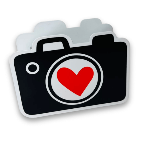 PORTA CANETA DUPLO CÂMERA LOVE