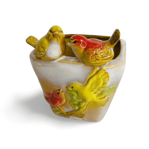 Cachepout Passarinho Porcelana