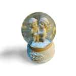 Anjos Globo de Neve Com Luz E Música