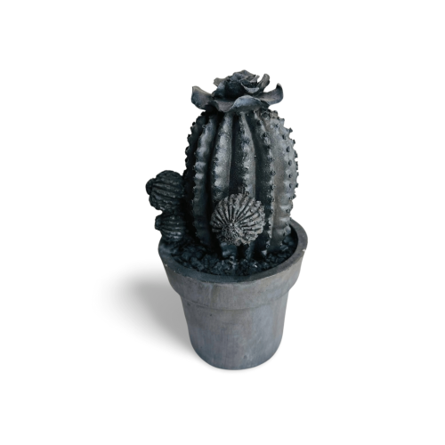 CACTOS DE RESINA ACABAMENTO CIMENTO ENVELHECIDO