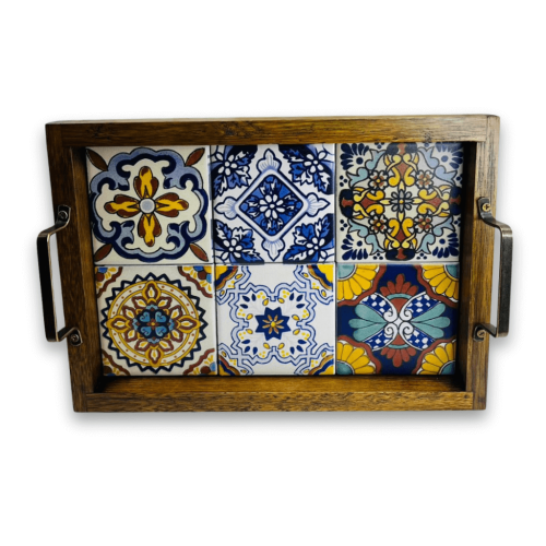 Bandeja de Azulejjo E Madeira