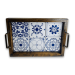 Bandeja de Azulejo E Madeira