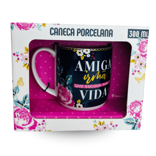 CANECA PORCELANA URBAN - AMIGA IRMÃ