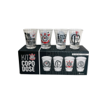 Copo Dose Com 4 Unidades - Corinthians
