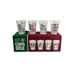 Copo Dose Com 4 Unidades - Fluminense