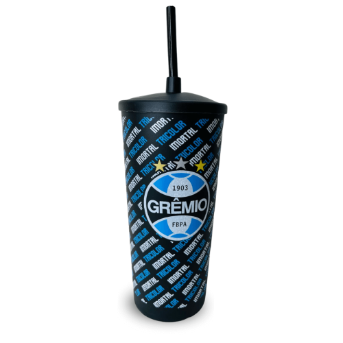 COPO PLÁSTICO COM CANUDO - GRÊMIO