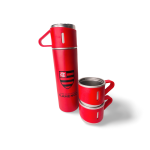 Garrafa Metal Vacuum Térmica Com 3 Canecas - Flamengo