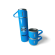 Garrafa Metal Vacuum Térmica Com 3 Canecas - Grêmio