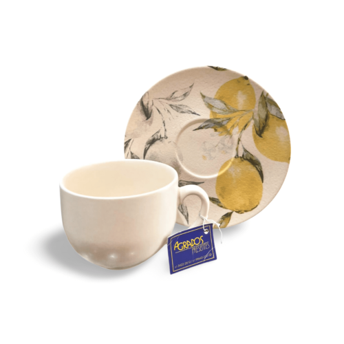 Xícara Com Pires Aquarelle Siciliano