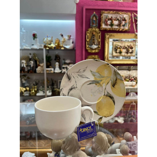 Xícara Com Pires Aquarelle Siciliano