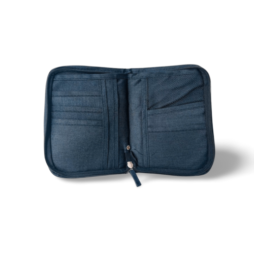 PORTA DOCUMENTOS E PASSAPORTE PRETO