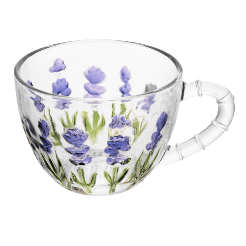 Xícara de Chá Com Pires Lavanda