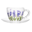 Xícara de Café Com Pires Lavanda