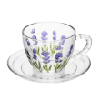 Xícara de Café Com Pires Lavanda