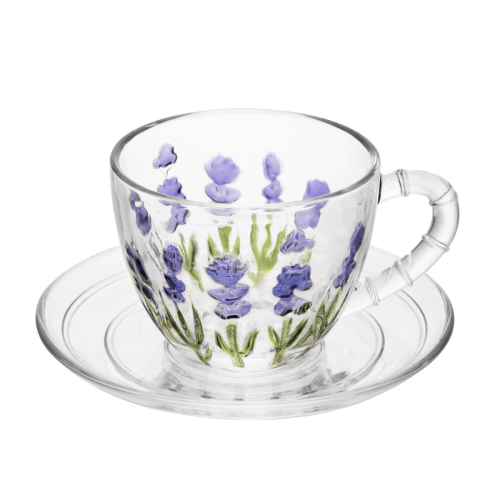 XÍCARA DE CAFÉ COM PIRES LAVANDA