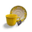 Xícara Com Pires Siciliano Amarela