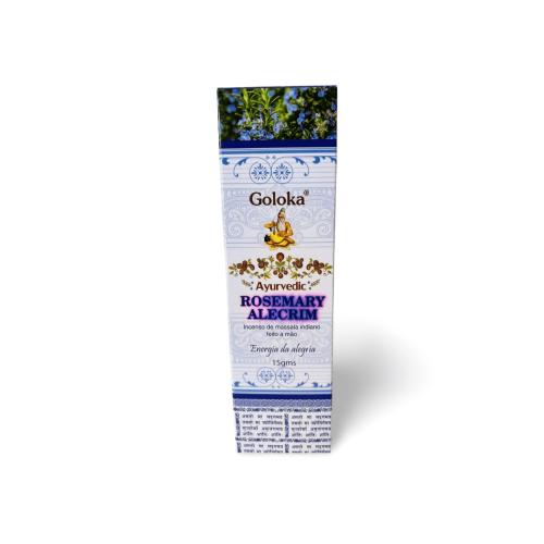 Incenso Ayurvedic Rosemary Alecrim - Goloka