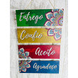 Placa Decorativa Entrego Confio Aceito Agradeço