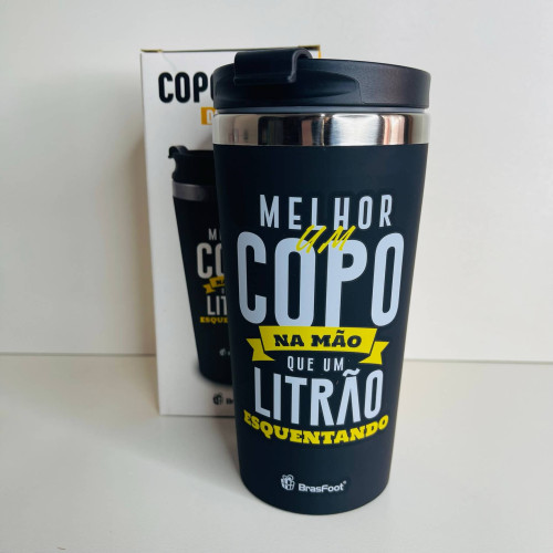 Copo Térmico Emborrachado - Copo Na Mão