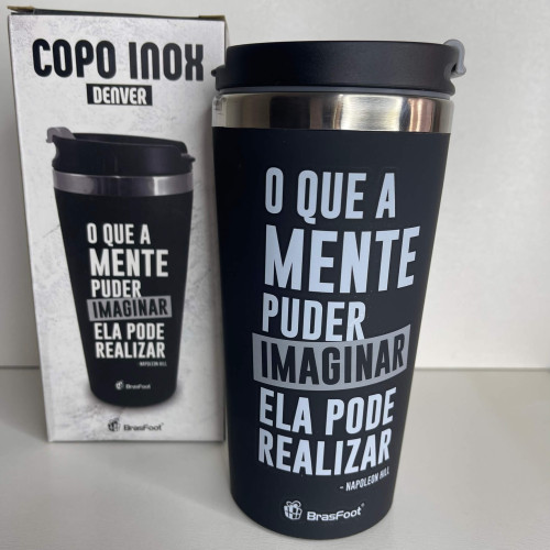 Copo Térmico Emborrachado - O Que A Mente Imaginar