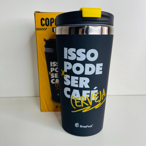 Copo Térmico Emborrachado - Pode Ser Cerveja