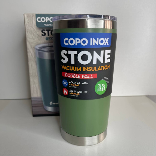 Copo Térmico Stone - Verde Militar
